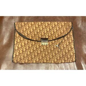 Vintage Christian Dior Monogram Envelope Trotter Purse / Clutch portfolio bag